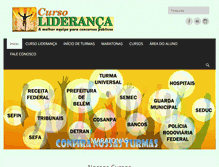 Tablet Screenshot of cursolideranca.com.br